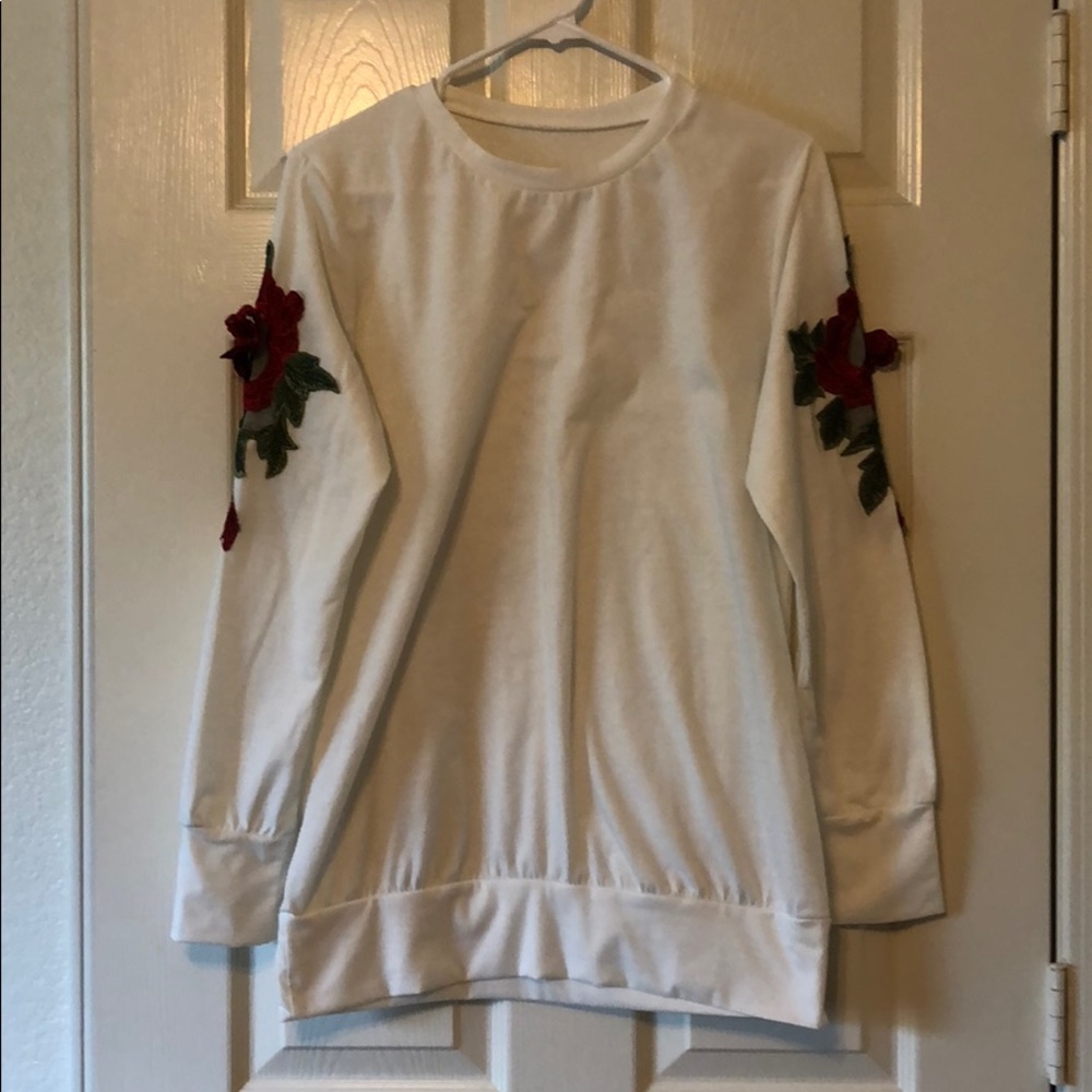 Rise detail long sleeve shirt